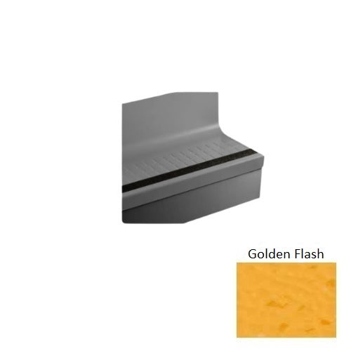 Johnsonite Golden Flash Raised Square Rubber Stair Tread with Riser, 19" x 36"