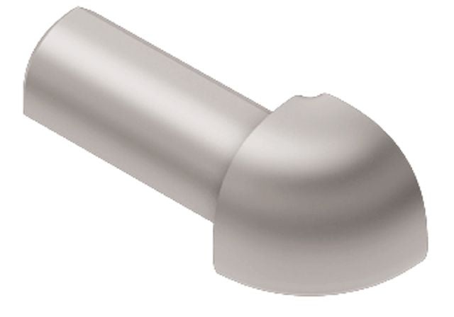 Rondec 90 Degree Outside Corner Metal Tile Edging Trim - Satin Anodized Aluminum