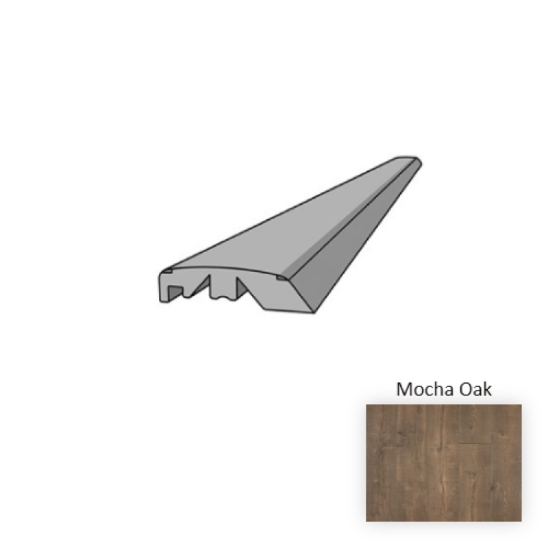 Naturetek Select Reclaime Mocha Oak Laminate Wood Moulding / Trim - 84" 5 In 1 Multifunction - Textured