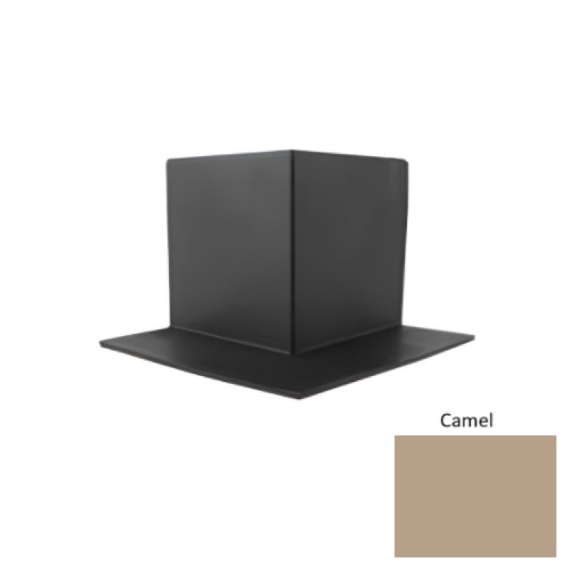 Pinnacle Camel Rubber Sanitary Toe Outside Corner - 4"