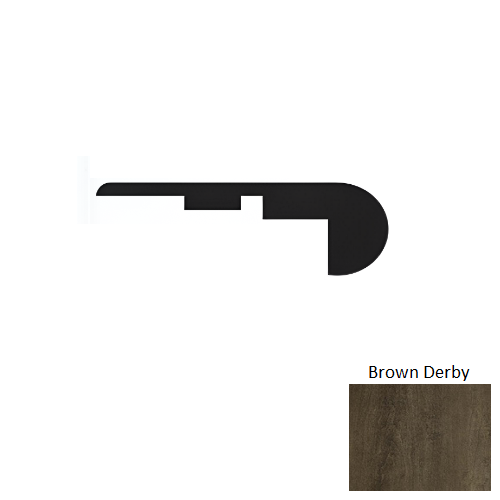 Prime Premium Brown Derby Luxury Vinyl Stair Nose Trim