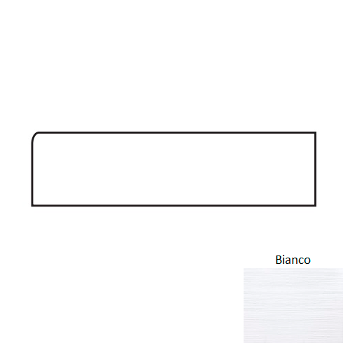 Zera Annex Bianco Porcelain Floor Trim 3" x 24" Bullnose Matte