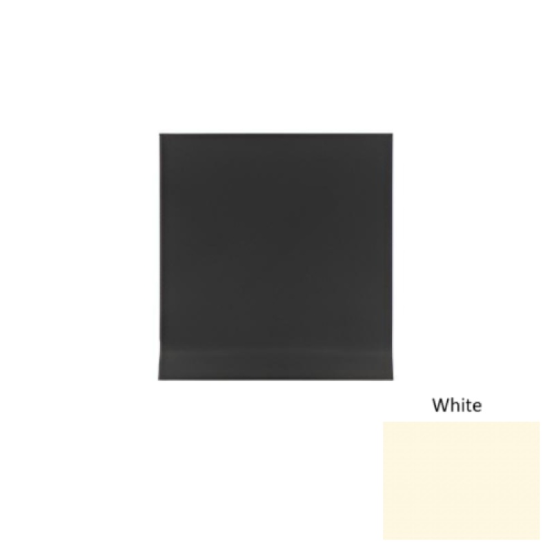 Pinnacle White Rubber Long Toe Wall Base 4" X 48"