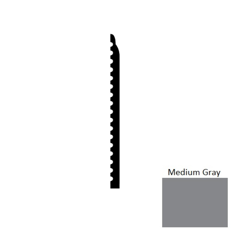 Medium Gray Whimsical SCW Rubber Wall Base