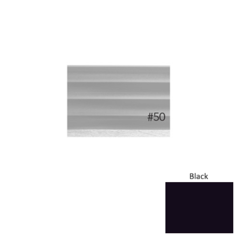 Pinnacle Plus #50 Impressions Black Rubber Coil Wall Base