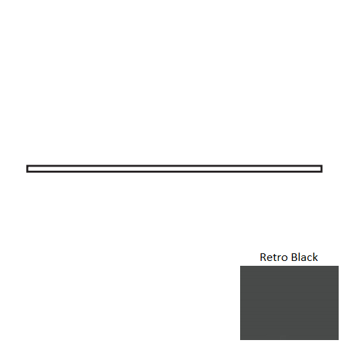 Soho Retro Black Ceramic Wall Trim