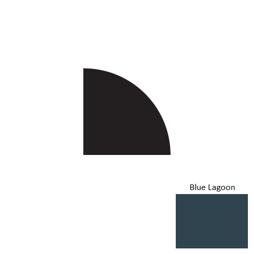 Johnsonite Blue Lagoon Rubber Quarter Round Trim