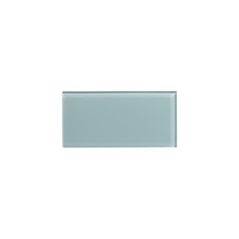Urban Textures Contempo Sky Blue Glass Tile - Glossy - 3" X 6"