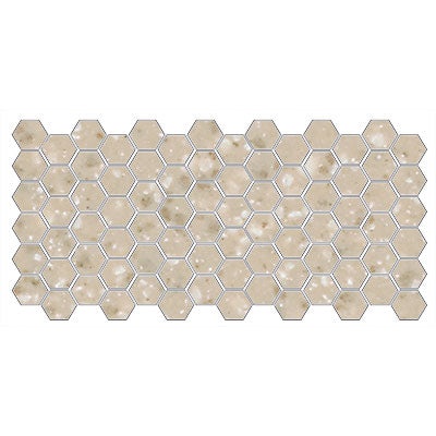 Unglazed Willow Speckled Porcelain Mosaic - 2" Hexagon