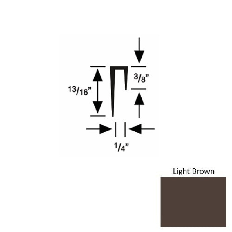 Solid 47 Light Brown Rubber Cove Cap Square