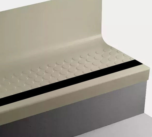 Johnsonite Iguana Raised Round Rubber Stair Tread