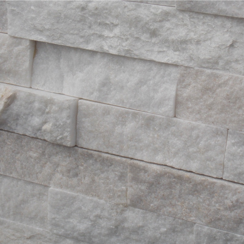 Ice White Slate Slate Ledgestone Split Face 6" x 24"
