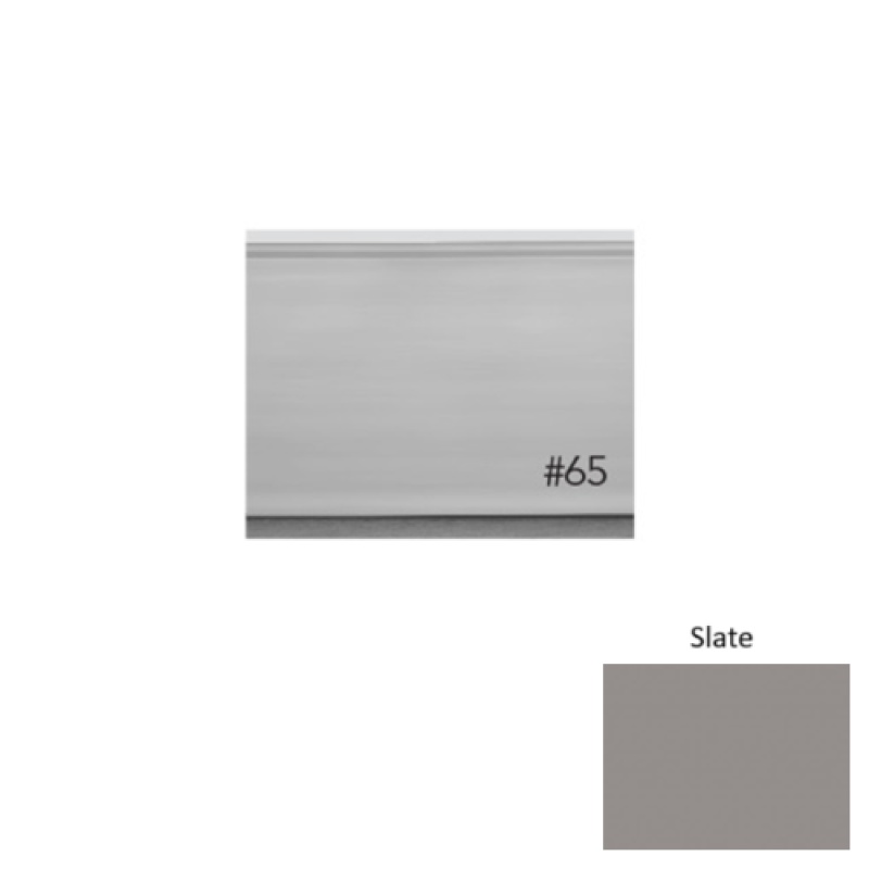 Pinnacle Plus #65 Vertical Slate Rubber Wall Base - 4 5/8" X 8 Ft