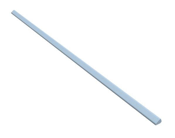 Melody Lyric Blue Ceramic Wall Trim - 0.5" X 10" Jolly - Glossy