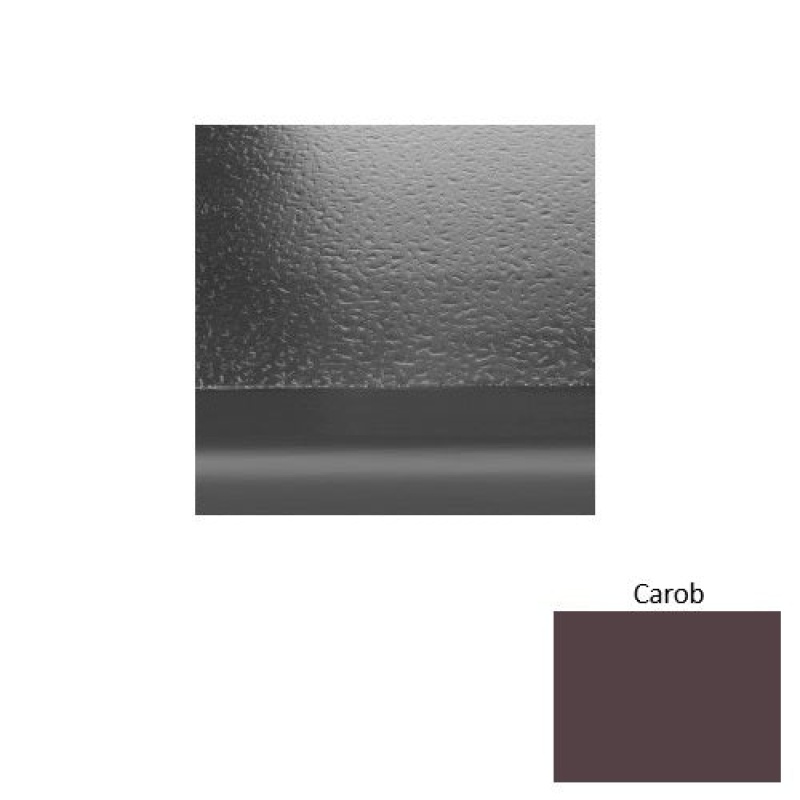 Solid 99 Carob Hammered With 2" Nose Rubber (Sq) Stair Tread With Dupont Kevlar - Hammered
