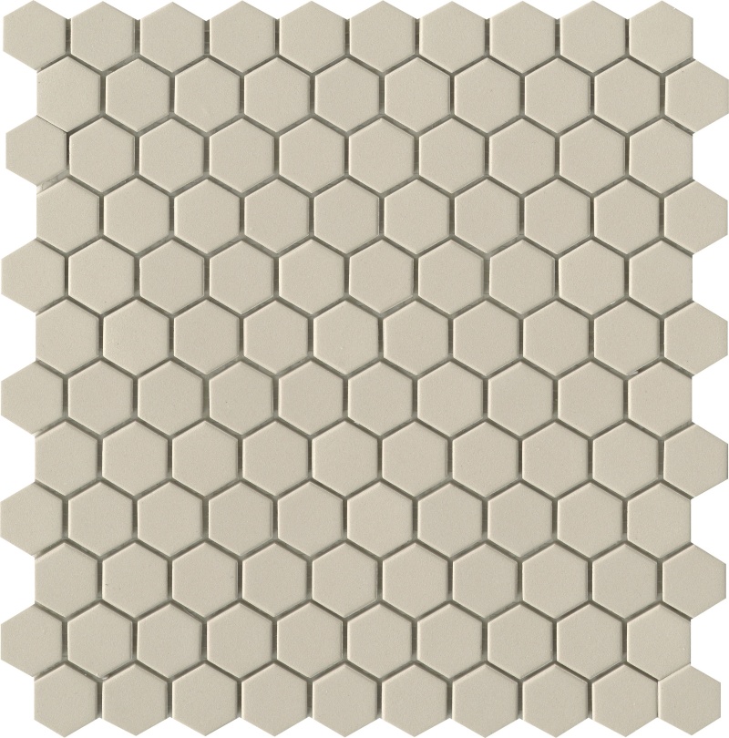 Source Fawn Solid Porcelain Mosaic - 1" Hexagon - Matte