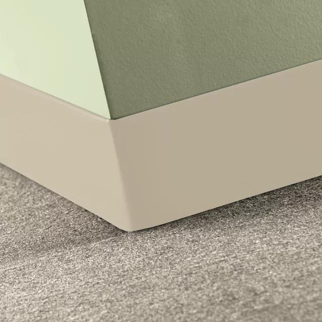 Johnsonite Almond Rubber Baseworks Thermoset Wall Base, Toeless, 3" x 48" x 1/8"