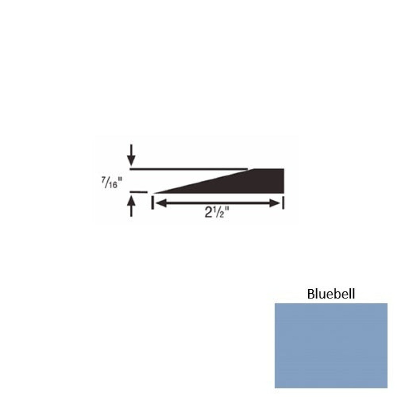Solid 20 Bluebell Rubber Transitional Reducer - 2 1/2" X 9 Ft (108") X 7/16"