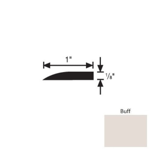 Flextones Buff Vinyl 192A Tile Reducer Strip