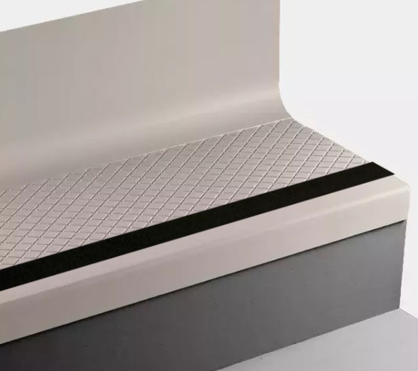 Johnsonite Antique White Diamond Rubber Stair Tread