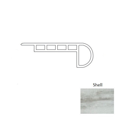Adura Rigid Rectangle (Pr1) Cape May Shell Luxury Vinyl Overlap Stair Nose