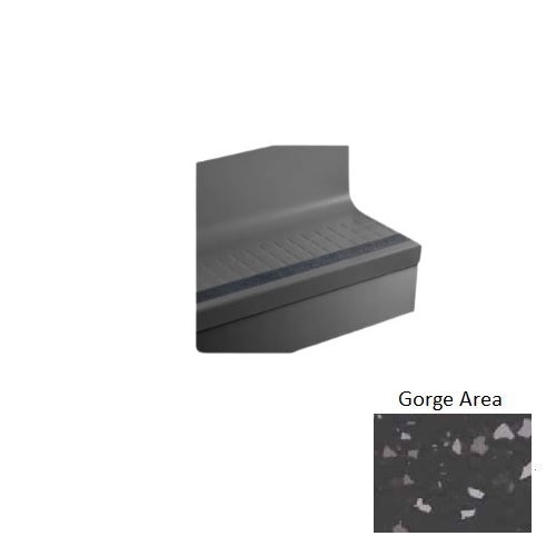 Johnsonite Gorge Area Raised Square Rubber Moulding / Trim