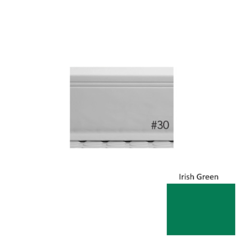 Pinnacle Plus #30 Sketch Irish Green Rubber Coil Wall Base - 4" X 120 Ft