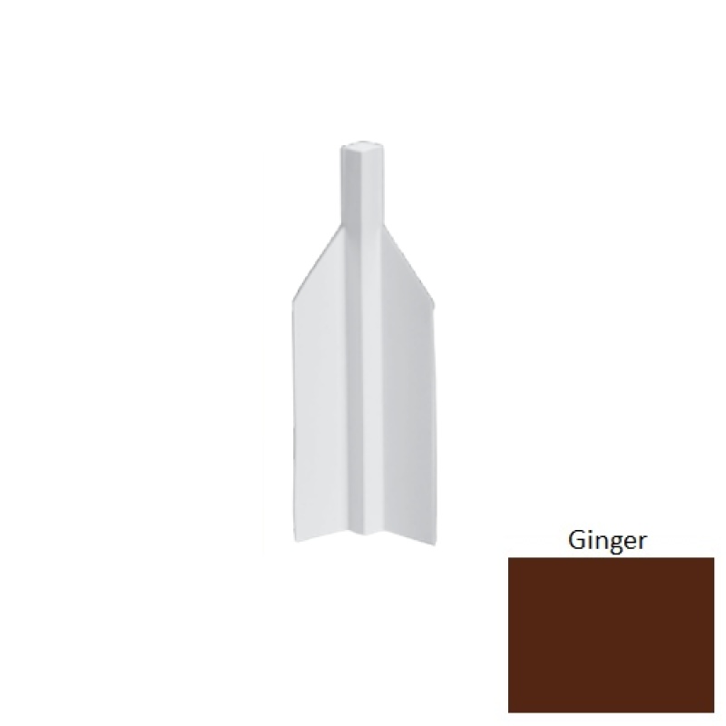 Mcb Ginger Rubber Moulding / Trim - 4 1/4" Mini Inside Corner Blocks - Mini Inside Corner Blocks