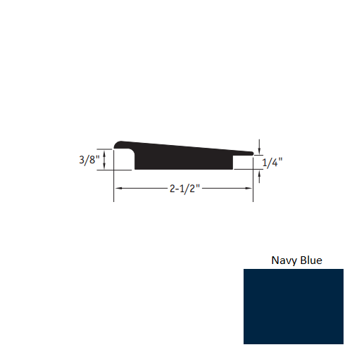 Navy Blue Vinyl Moulding / Trim