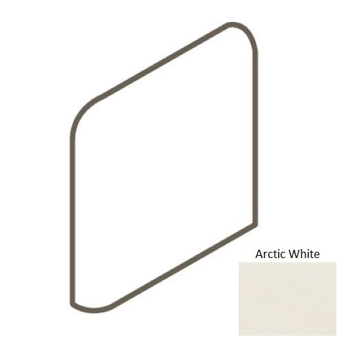 Keystones Arctic White Porcelain Bullnose Outcorner Trim