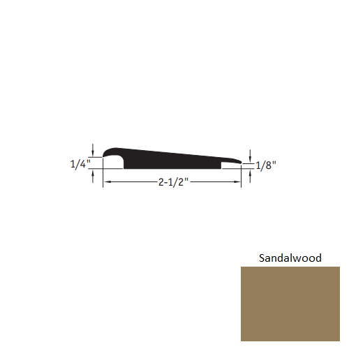 Johnsonite Sandalwood Vinyl Moulding / Trim