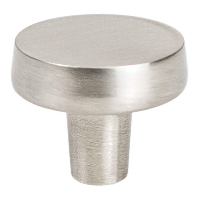 Advantage Plus Transitional Advantage Four Zinc Cabinet Knob - Brushed Nickel - 1 7/32" Diameter