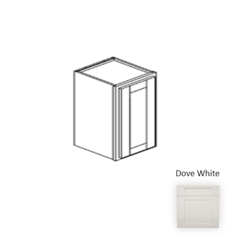 Framed Shaker Classic Dove White Wall Cabinet