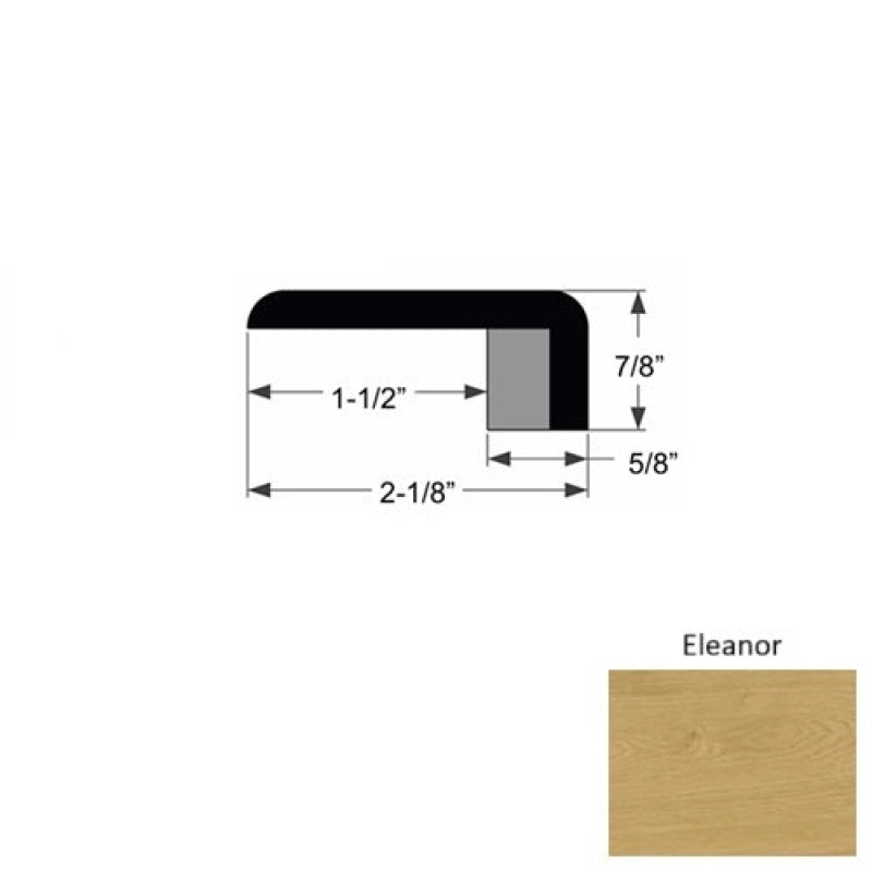 Regent Eleanor Hardwood Moulding / Trim - 2 1/8" X 96" End Cap - Urethane