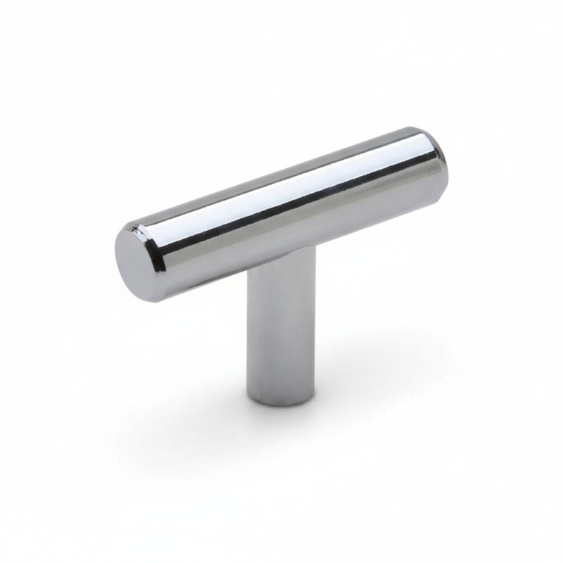 Silverline K5002 Solid Steel Cabinet Knob - Polished Chrome - 1 15/16" X 1 15/16"