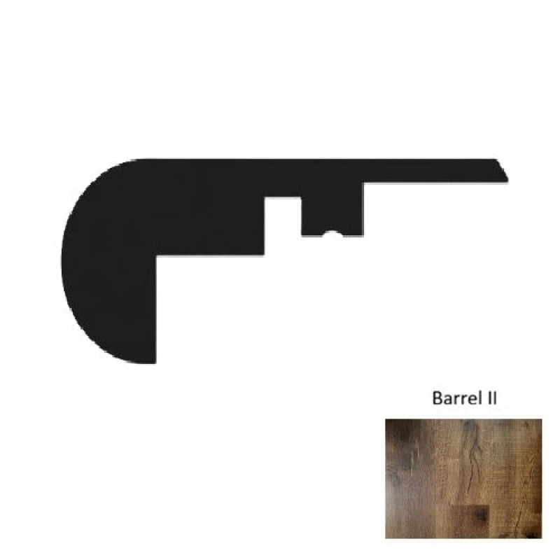 1800 Series Barrel Ii Luxury Vinyl Moulding / Trim - 94" Overlap Stair Nose - Embossed
