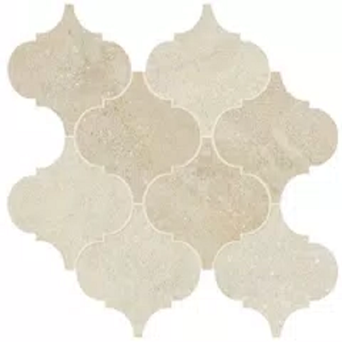 Zenova Sandstone Blend Porcelain Mosaic - Arabesque - Matte