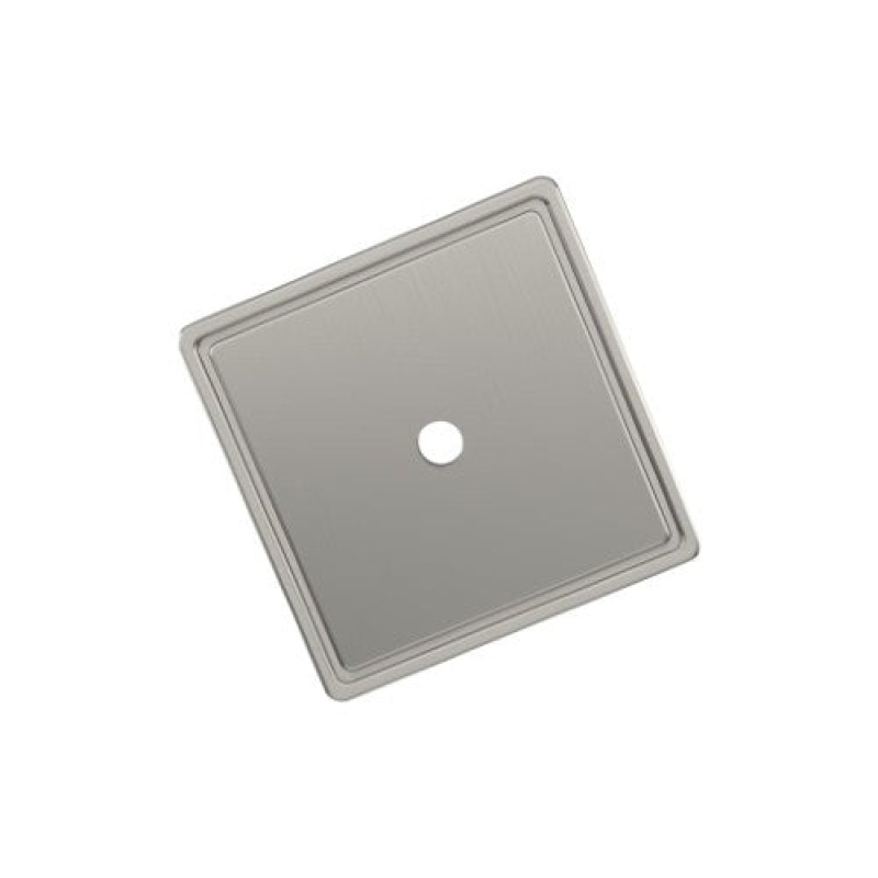 Thoreau Zinc Knob Cabinet Backplate - Satin Nickel - 1 9/16" (40 Mm)