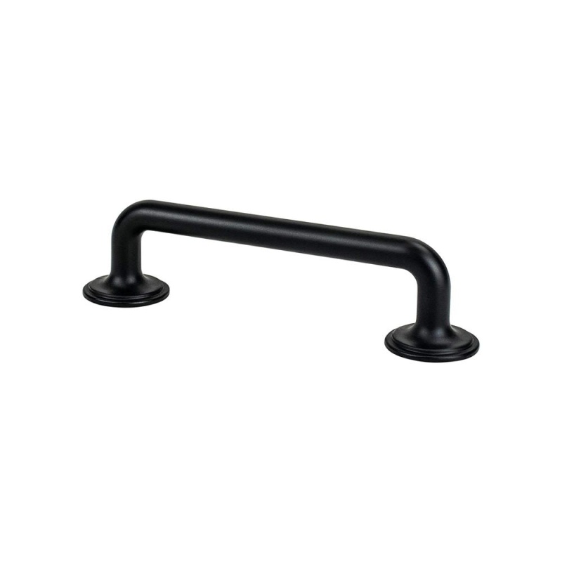 Berenson Folklore Zinc Bar Pull - Matte Black