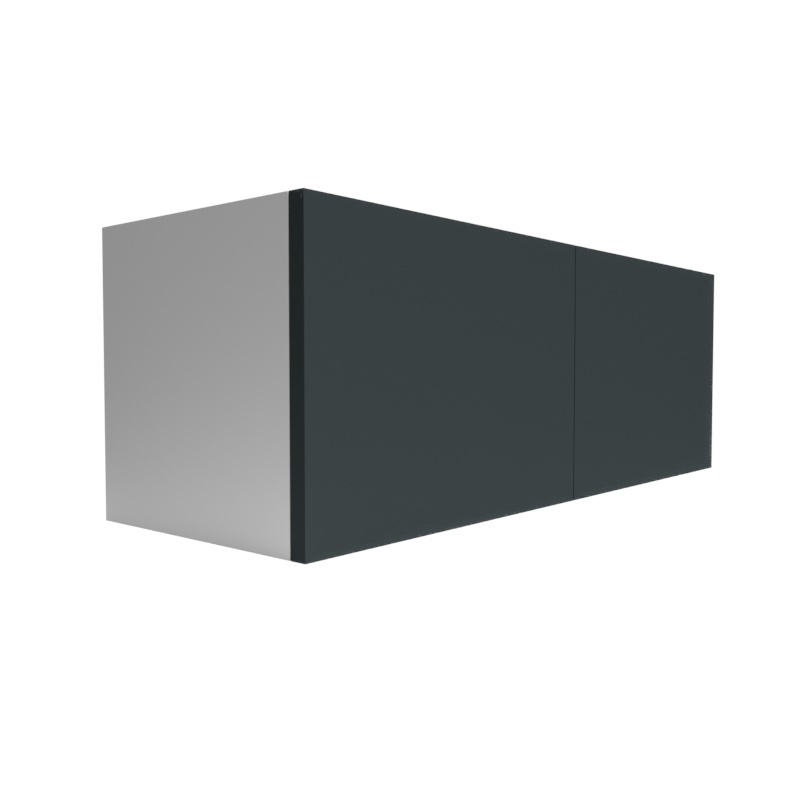Manhattan Grey Matte Wood Kitchen Microwave Base Cabinet - 36" X 12" X 24" (Assembly Required) - Matte
