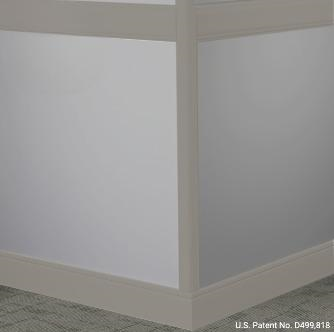 Johnsonite Moon Rock Rubber Moulding / Trim 4" X 8 Ft (96") X 3/8" Millwork Rampart Chair Rail - Millwork Rampart Chair Rail
