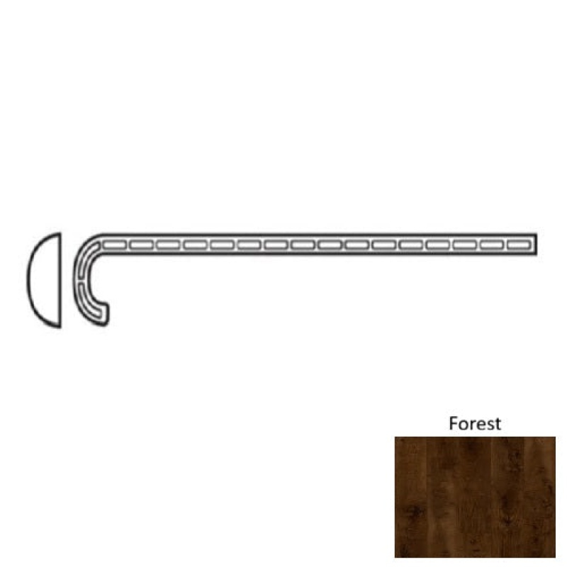 Natural Beauty Max 9Xl Hawthorne Forest Luxury Vinyl Moulding / Trim - 12.20" X 50" Stair Tread - Urethane