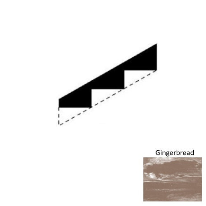 Marbleized Gingerbread Rubber Stringers - Smooth