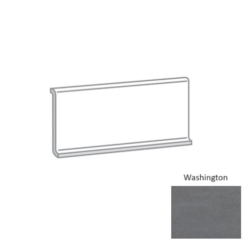 Uptown Washington Porcelain Cove Base – 6" X 12", Matte