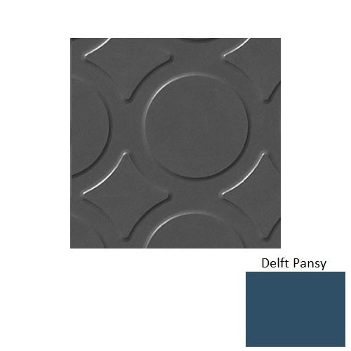 Flextones Delft Pansy Rct Radial Iii Rubber Distinct Designs Tile - Textured - 18" X 18"
