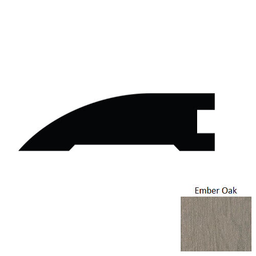 Gingham Oaks Ember Oak Hardwood Moulding / Trim - 2" x 84" Reducer - Matte