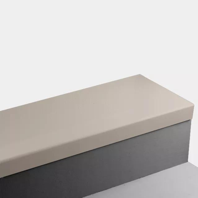 Beige Hammered Rubber Stair Tread