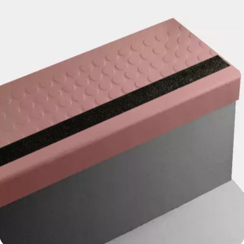 Spicy Chip Raised Round Rubber Stair Tread Trim
