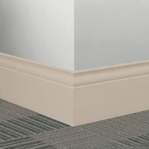 Johnsonite Zephyr Rubber Millwork Contoured Wall Base - 5 1/4" X 96" X 3/8" Inflection - Millwork Contoured Wall Base