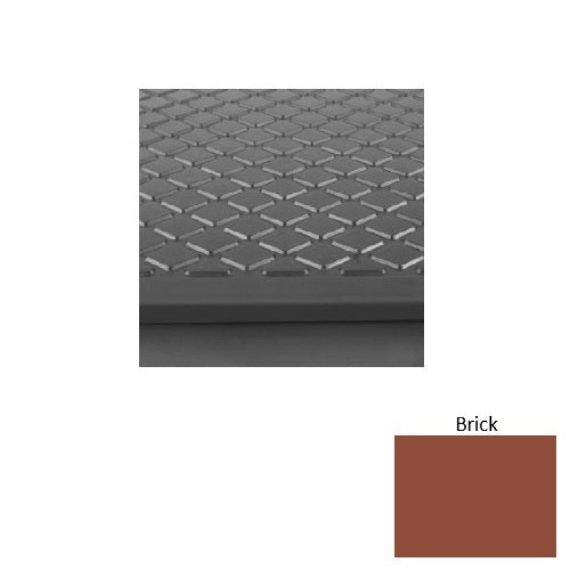 Solid 30 Brick Diamond Rubber (Sq) Stair Tread With Dupont Kevlar - Textured